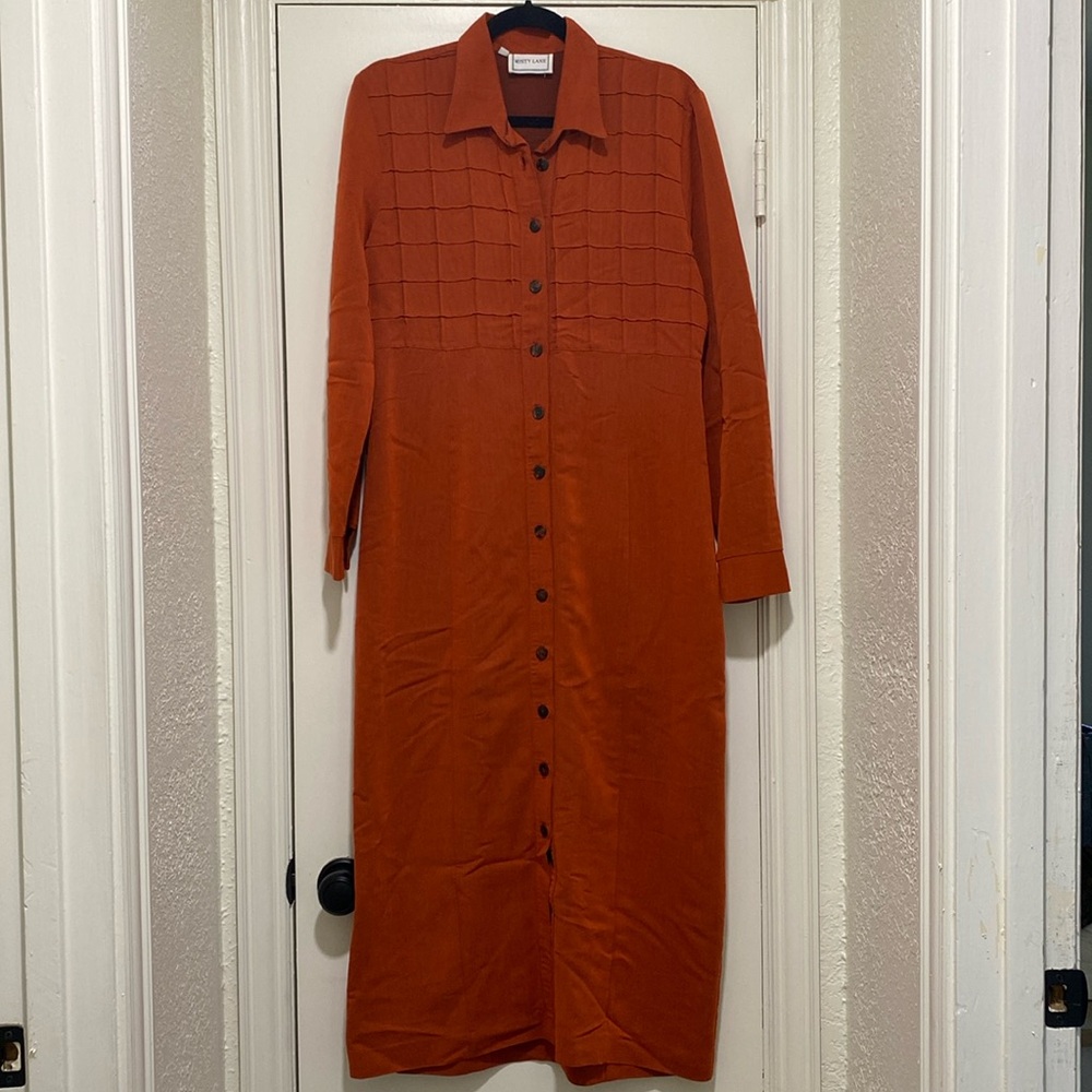Misty Lane Vintage Orange Maxi Dress